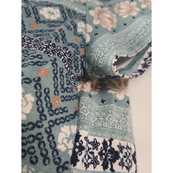 Wall Flower Ladies Sz XL Lotus Floral Print Tie Front T Shirt Hi Low Tunic - Picture 12 of 12